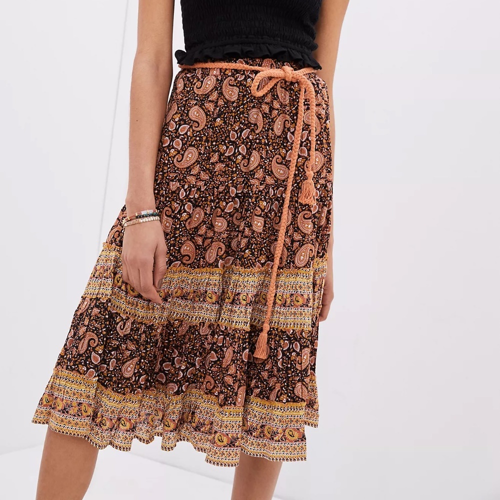 Beachgold Midi Skirt